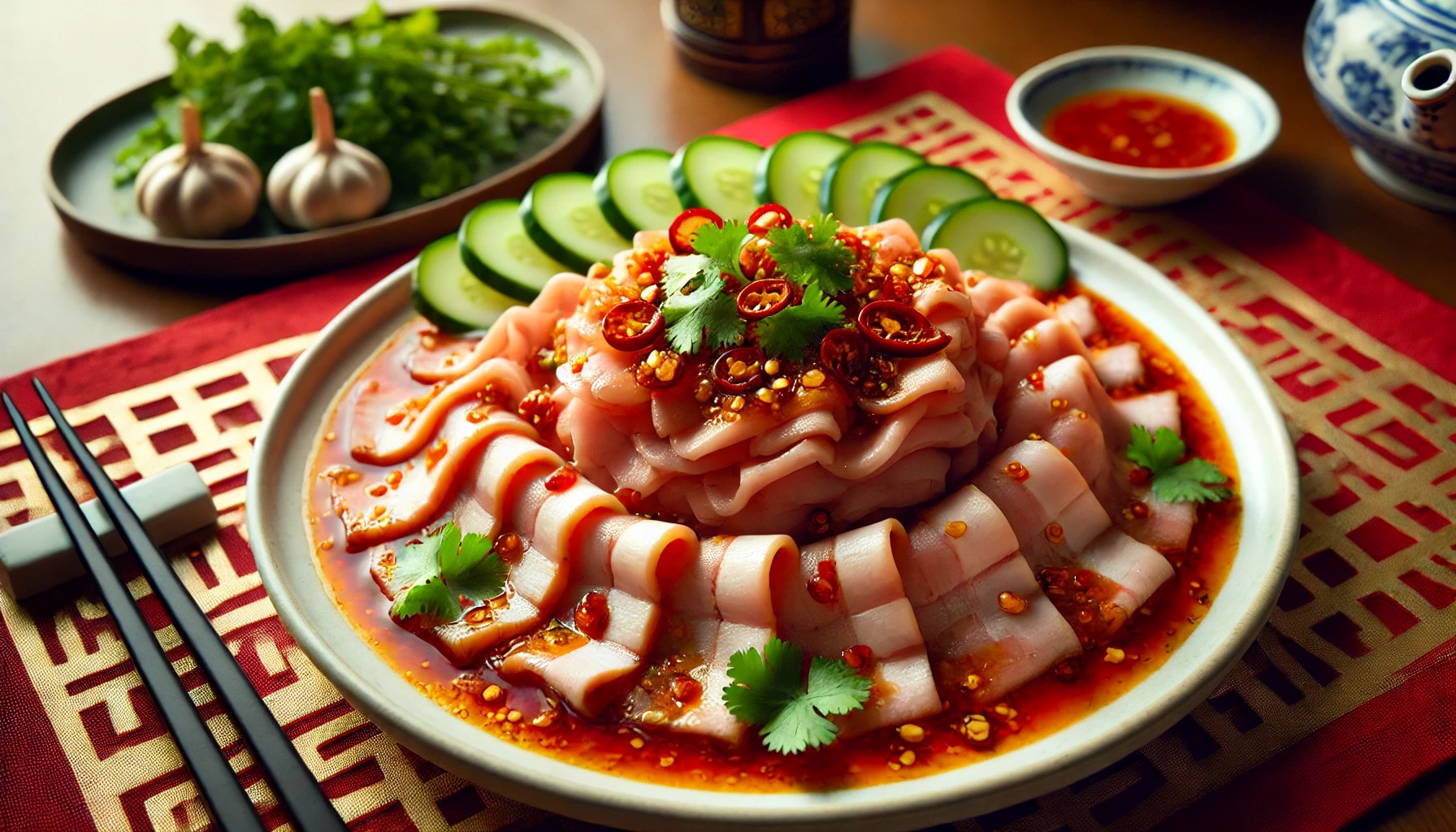 【中国】四川省のピリ辛さっぱり冷菜【雲白片肉(ユンバイピェンロゥ)】