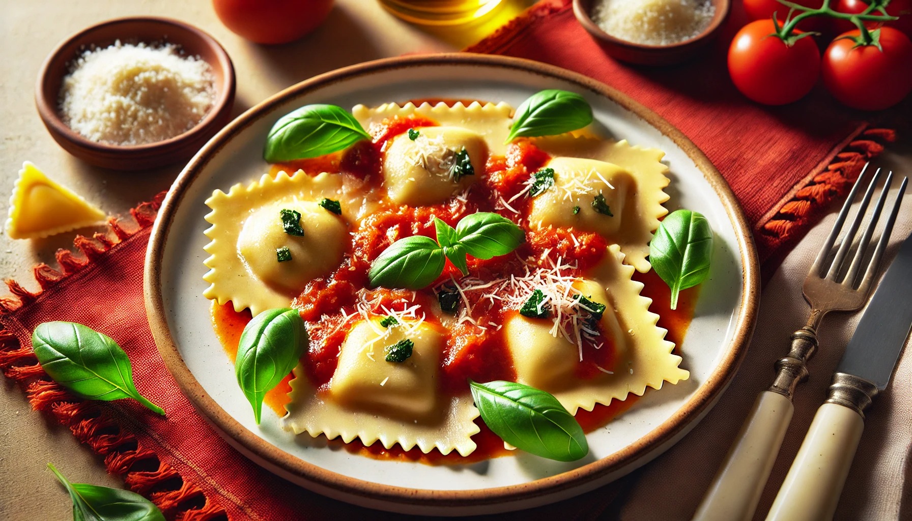 【イタリア】てづくりモッチモチ触感にイタリアの風【ラビオリ】