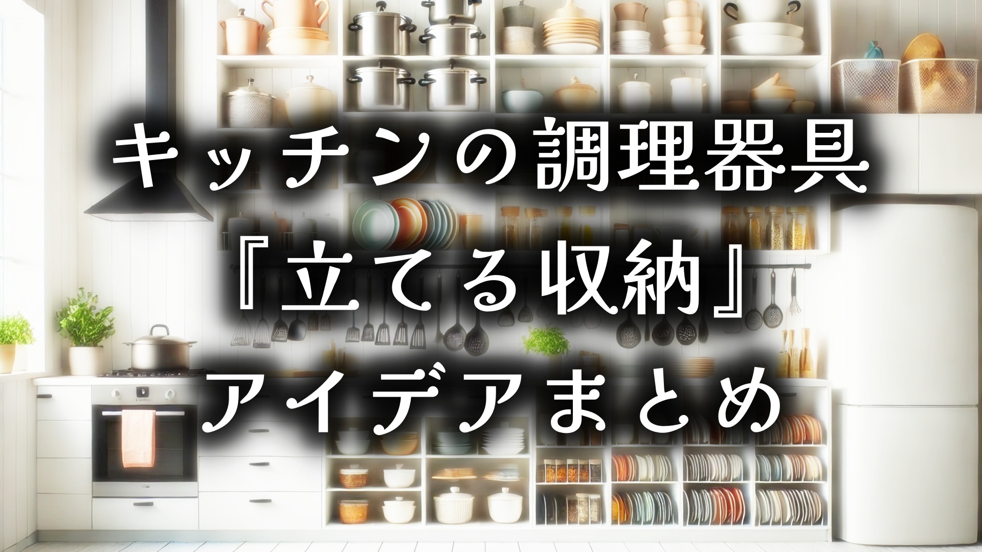 キッチンの調理器具『立てる収納』アイデアまとめ！多少のデメリットも