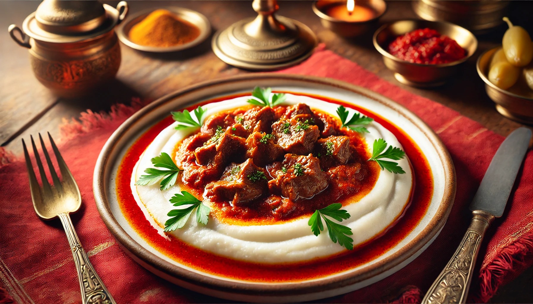 【トルコ】なめらか茄子とラム煮込みのハーモニー【ヒュンキャル・ベエンディ】