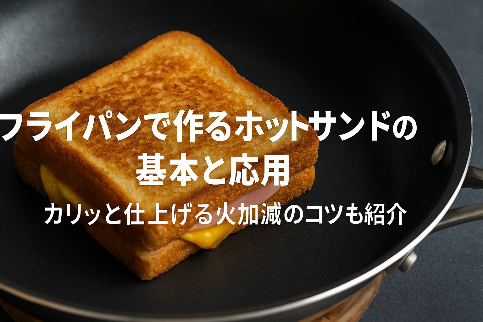 フライパンで作るホットサンドの基本と応用｜カリッと仕上げる火加減のコツも紹介