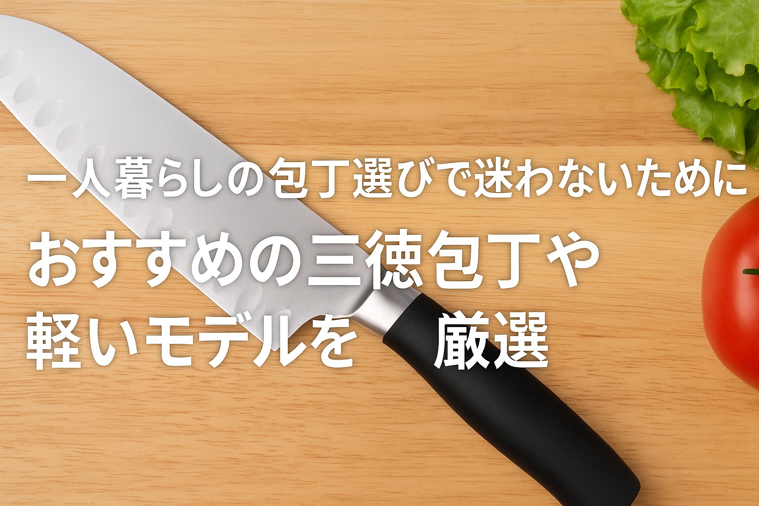 一人暮らしの包丁選びで迷わないために｜おすすめの三徳包丁や軽いモデルを厳選