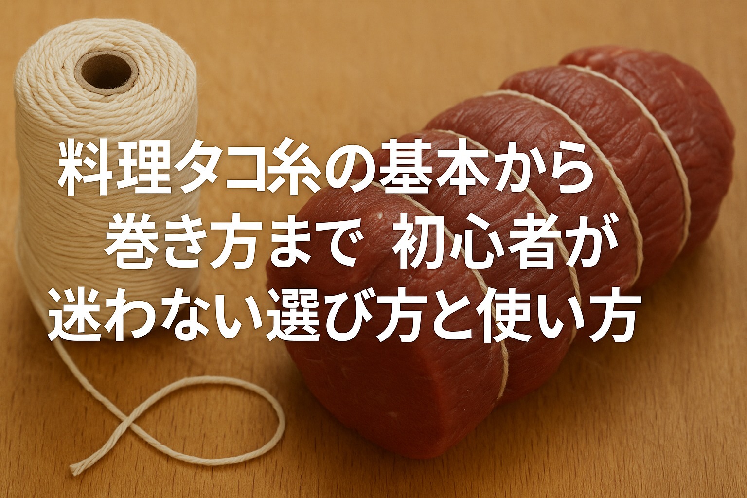 料理タコ糸の基本から巻き方まで｜初心者が迷わない選び方と使い方