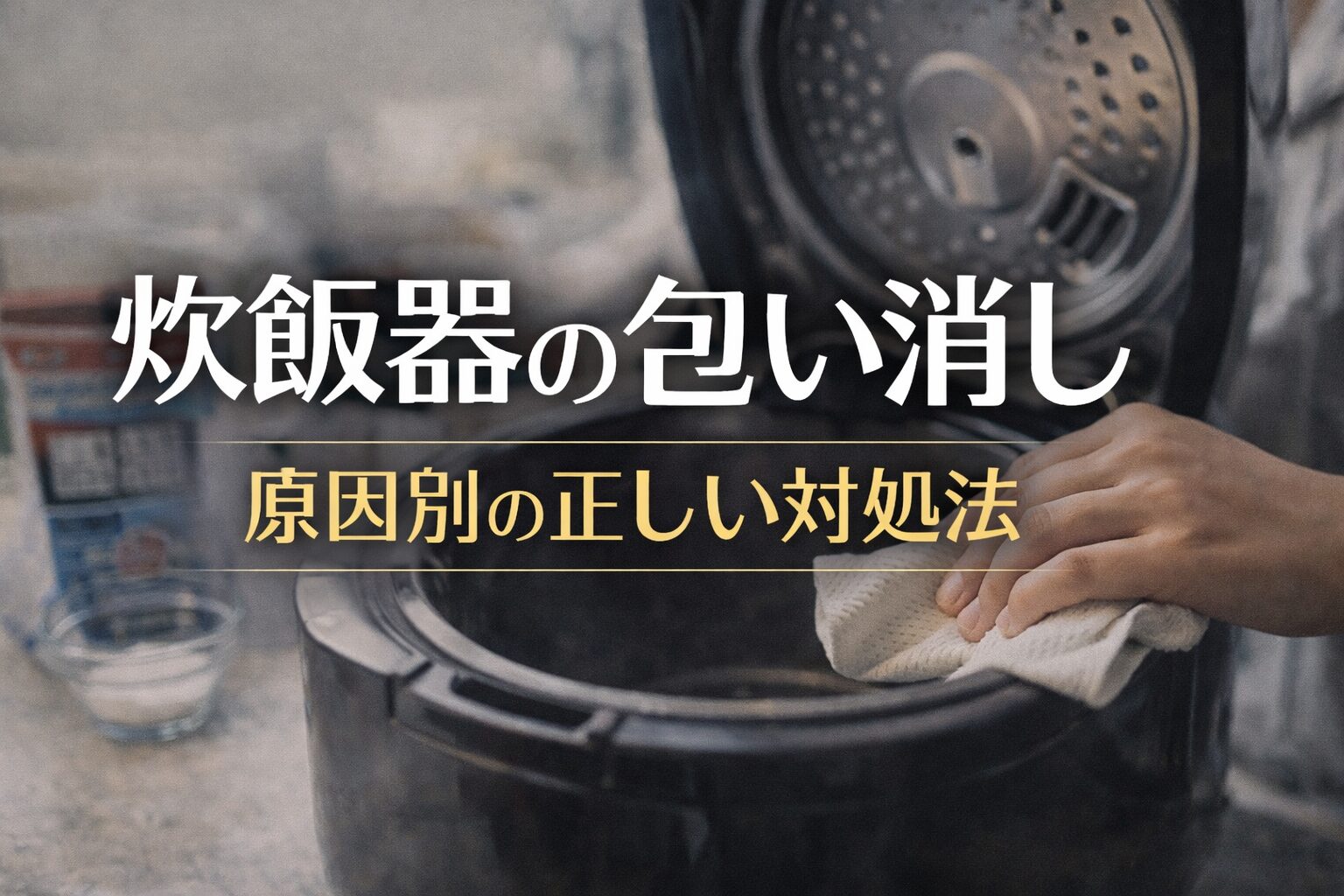炊飯器の匂い消しはどうする？原因別に正しい対処法を解説
